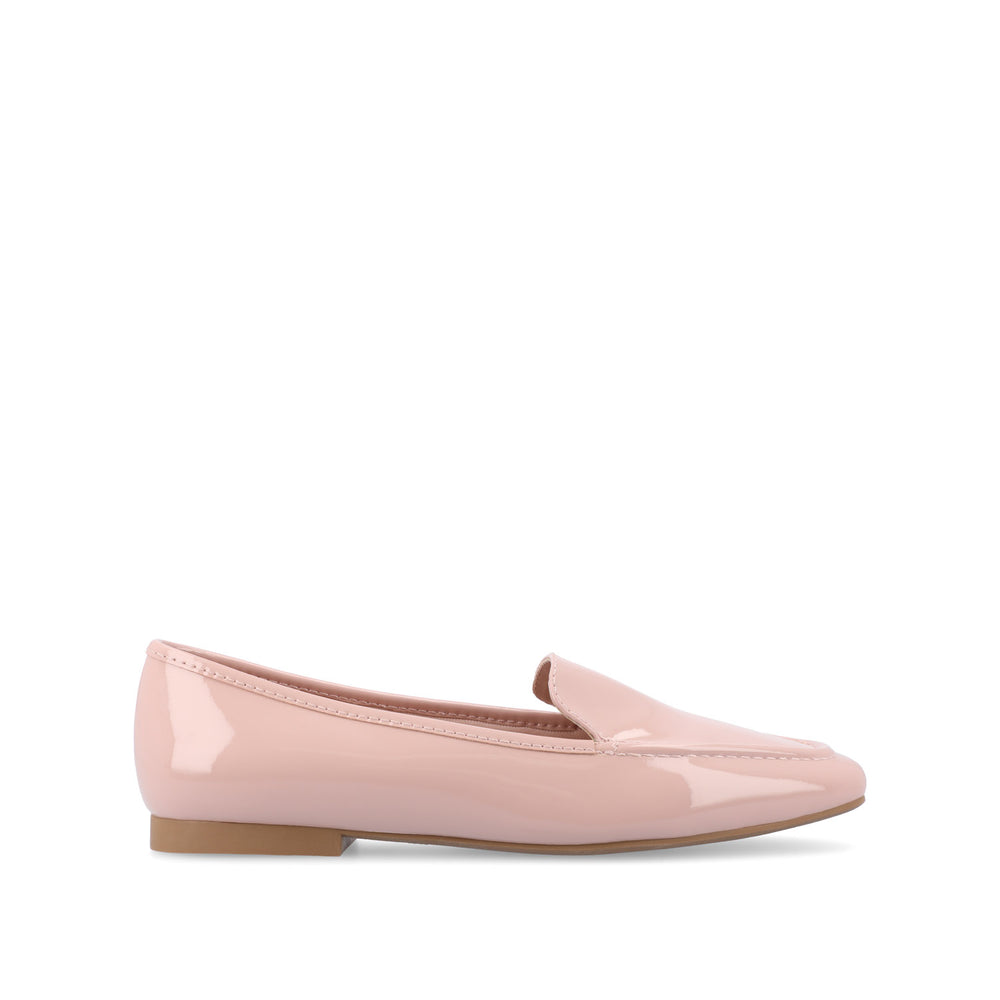 TULLIE FAUX SUEDE SLIP-ON LOAFER FLATS IN WIDE