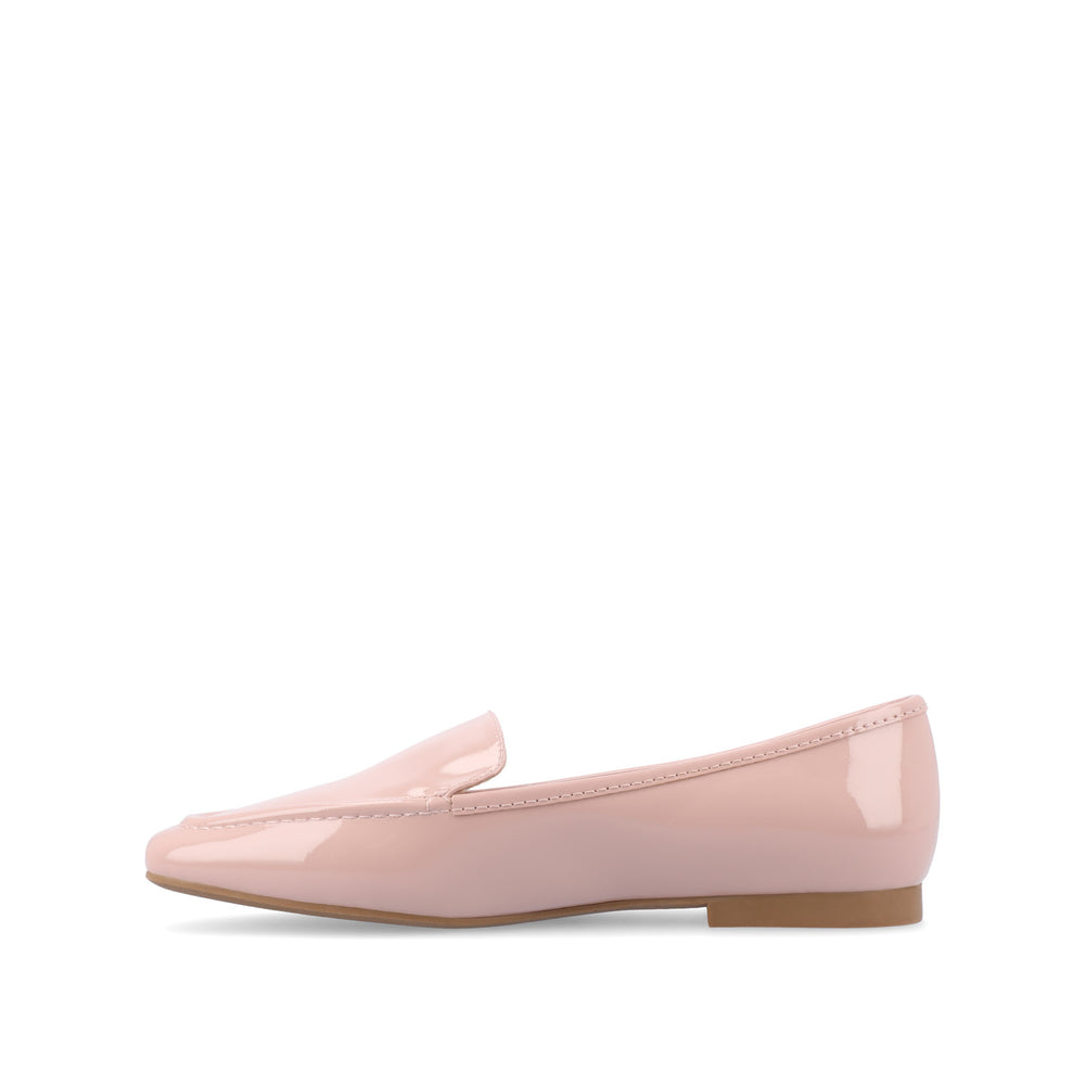 TULLIE FAUX SUEDE SLIP-ON LOAFER FLATS IN WIDE