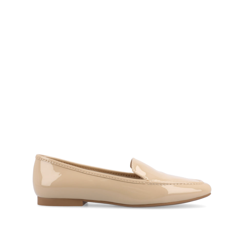 TULLIE FAUX SUEDE SLIP-ON LOAFER FLATS IN WIDE