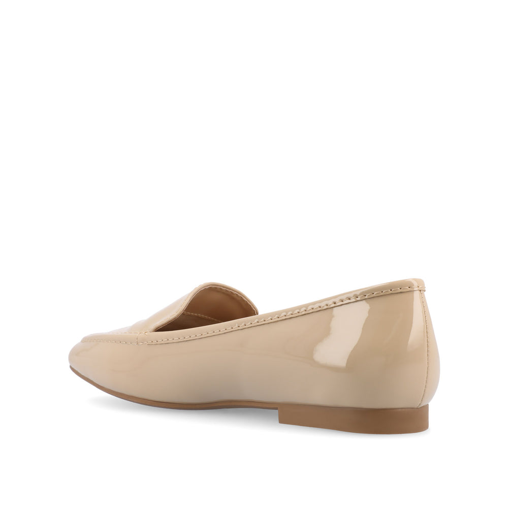 TULLIE FAUX SUEDE SLIP-ON LOAFER FLATS IN WIDE