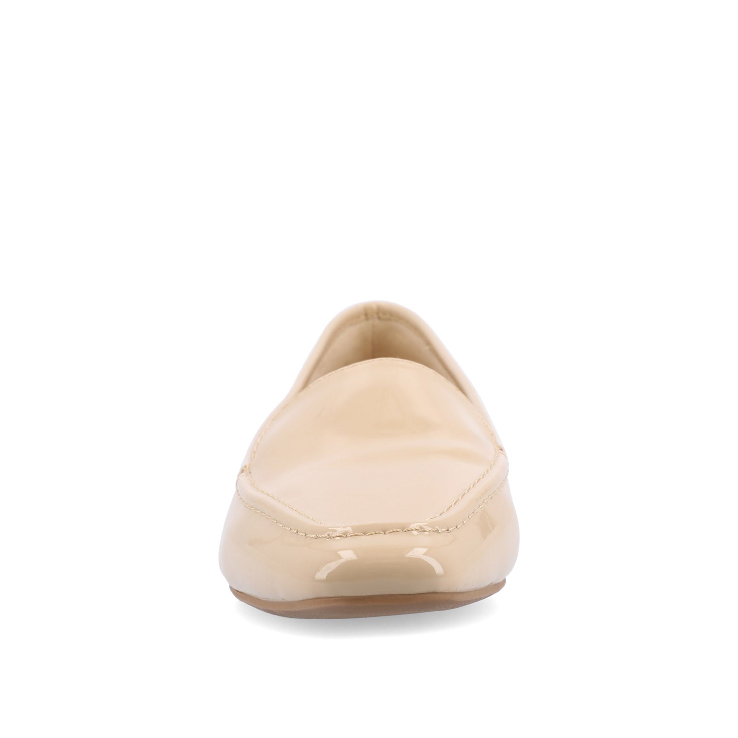 TULLIE FAUX SUEDE SLIP-ON LOAFER FLATS IN WIDE - Patent/Black