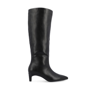 TULLIP KNEE HIGH BOOTS IN FAUX LEATHER