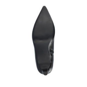 TULLIP KNEE HIGH BOOTS IN VEGAN LEATHER - Black PU