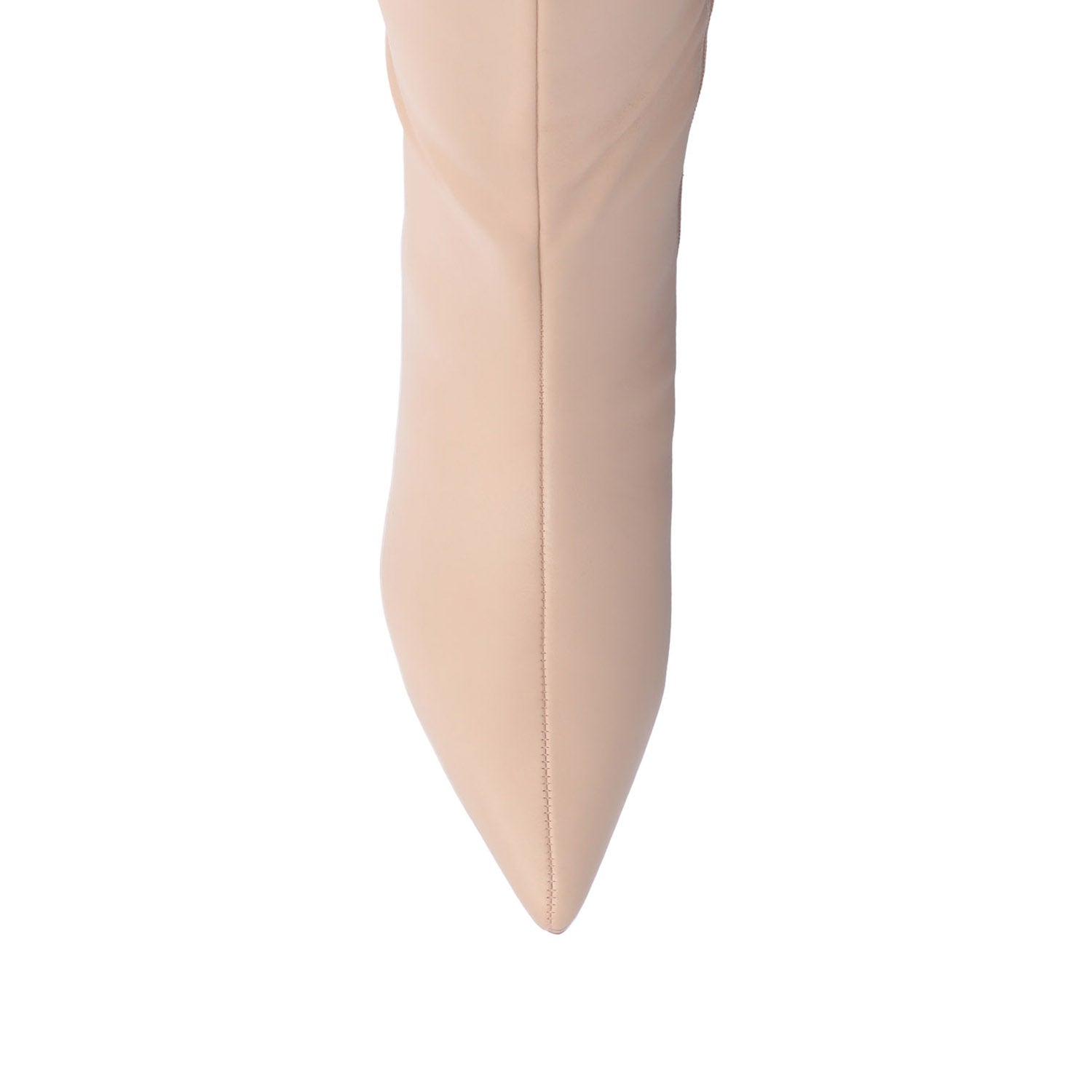 TULLIP KNEE HIGH BOOTS IN VEGAN LEATHER - Blush PU