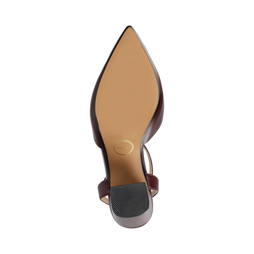 TYYRA BLOCK HEELS IN FAUX SUEDE IN WIDE