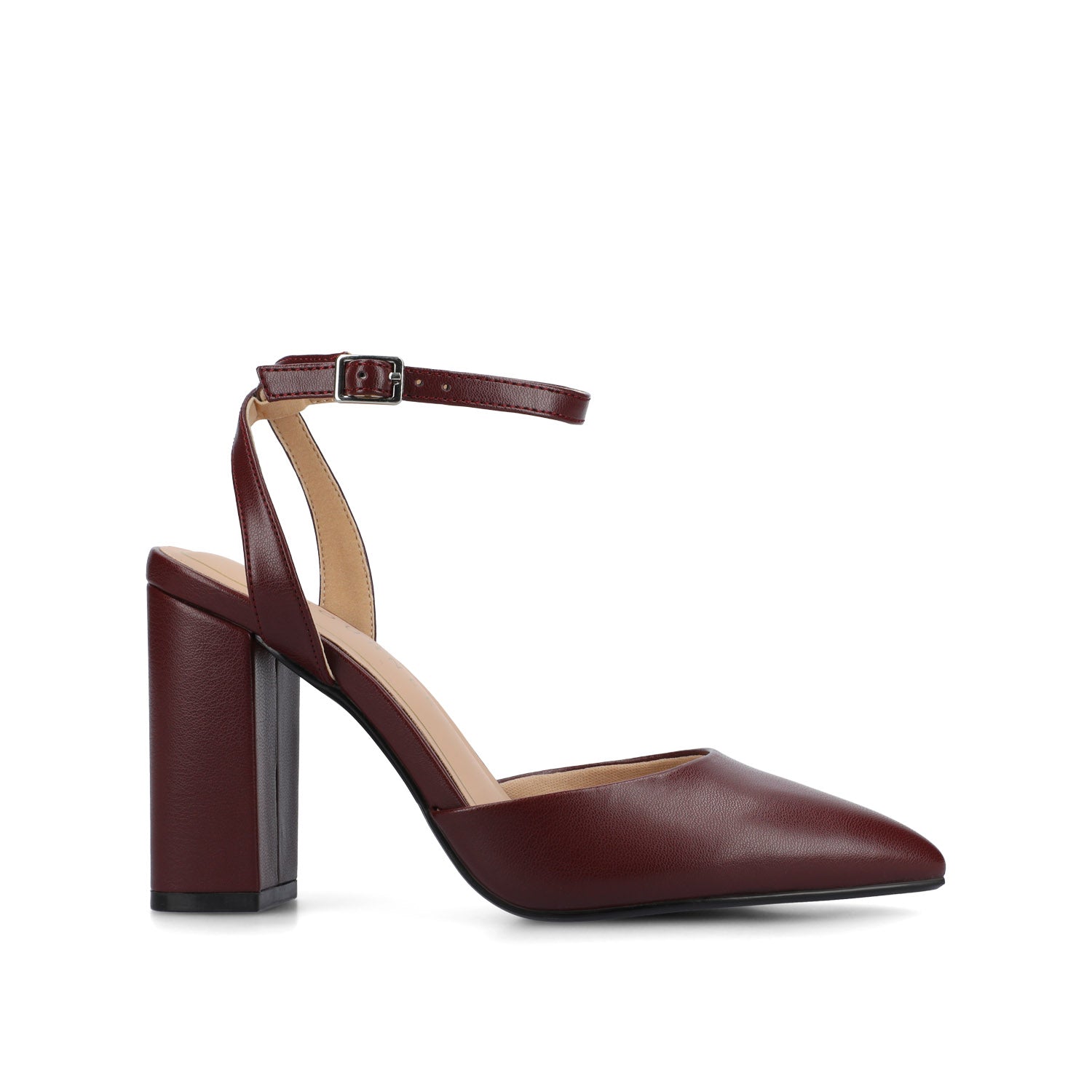 TYYRA BLOCK HEELS IN FAUX SUEDE IN WIDE