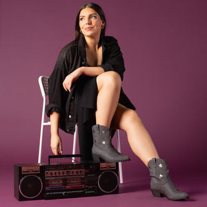 UNDERWOOD WESTERN STAR BOOTIES - Charcoal