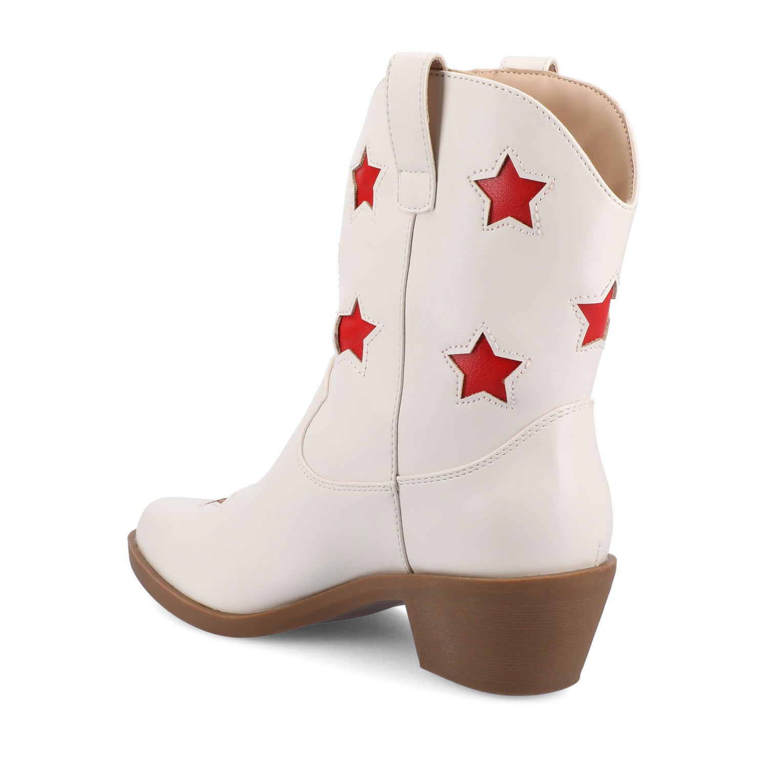 UNDERWOOD WESTERN STAR BOOTIES IN WIDE - White