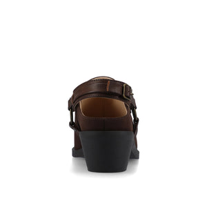 URBANA STRAPPY MULES - Chocolate