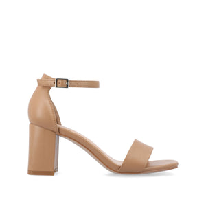 VALENNCIA WARM SHADE STRAPPY HEEL IN WIDE - Caramel