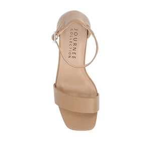 VALENNCIA WARM SHADE STRAPPY HEELS IN NARROW - Caramel