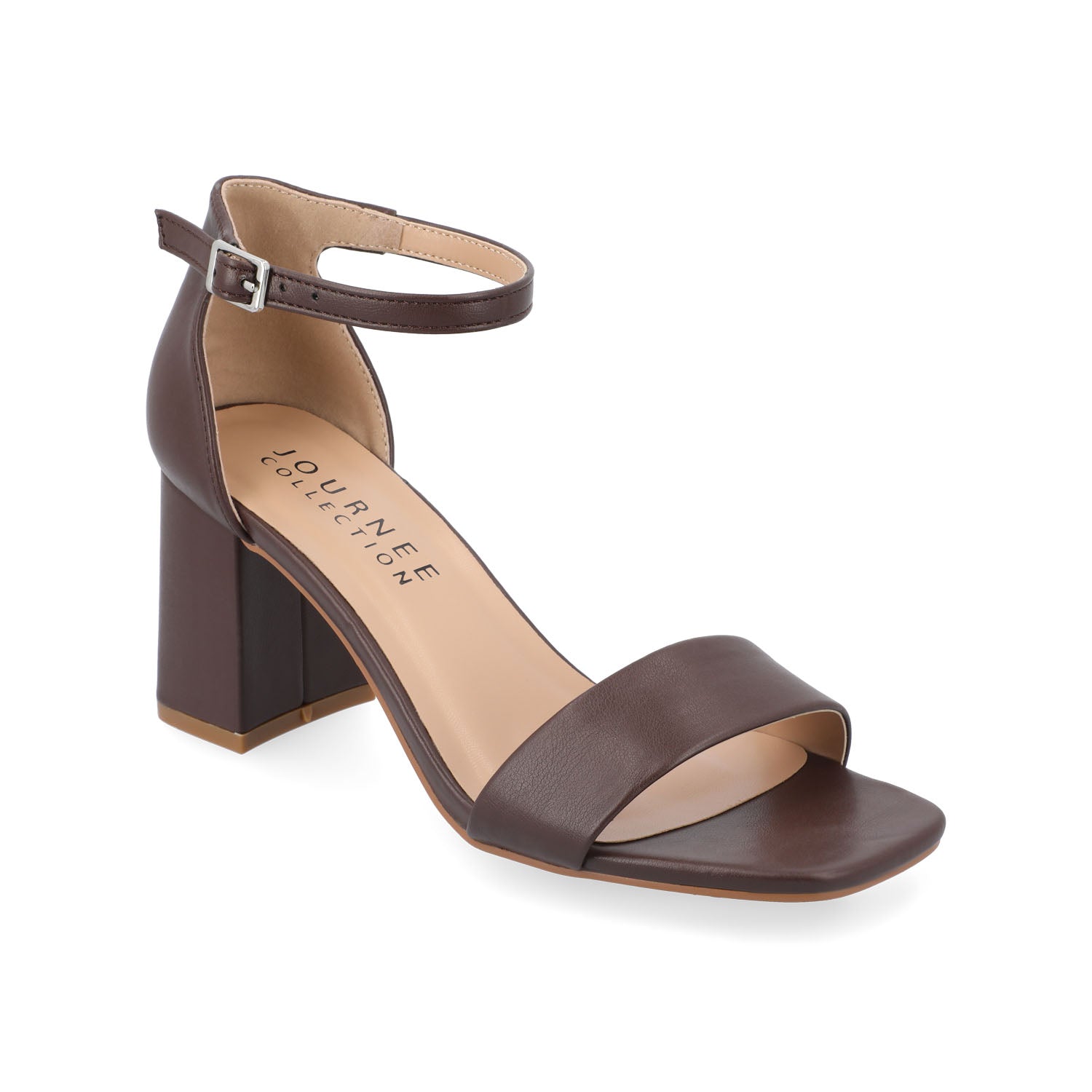 VALENNCIA STRAPPY HEELS IN COOL SHADES - Mahogany