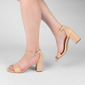 VALENNCIA WARM SHADE STRAPPY HEELS IN NARROW - Shell