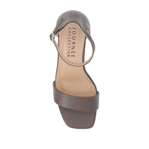 VALENNCIA STRAPPY HEELS IN WARM SHADES - Truffle