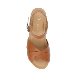 VALENTINA HEELED SANDALS IN VEGAN LEATHER - Tan