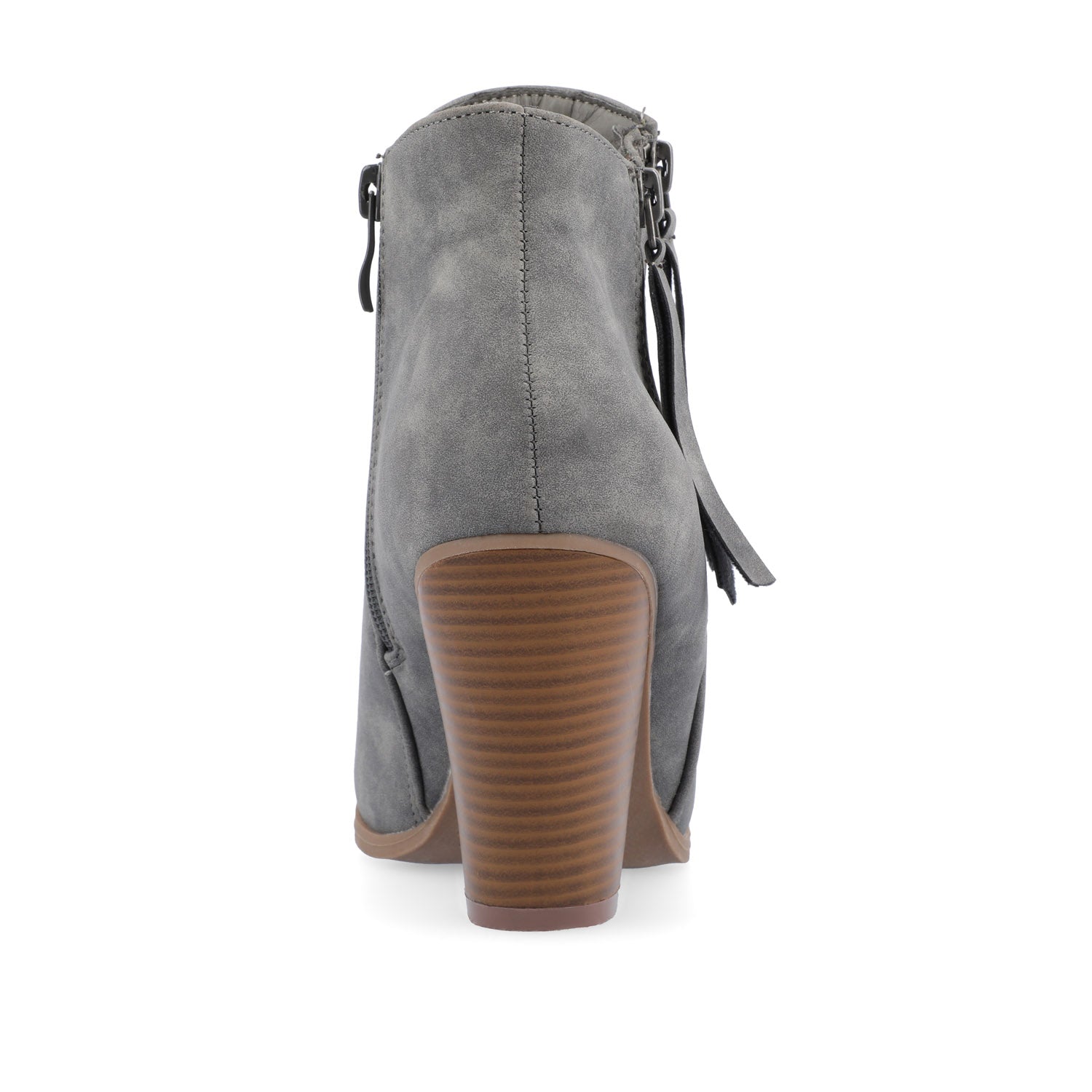 VALLY ZIP-UP BOOTIES IN FAUX LEATHER