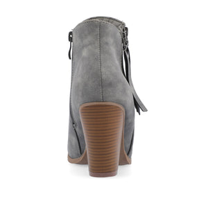 VALLY ZIP-UP WESTERN BOOTIES IN WIDE - Grey