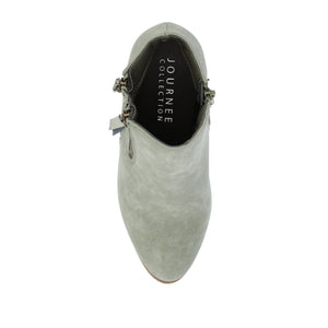 VALLY ZIP-UP WESTERN BOOTIES IN WIDE - Olive