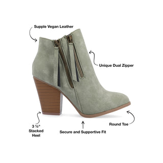 VALLY ZIP-UP BOOTIES IN WIDE