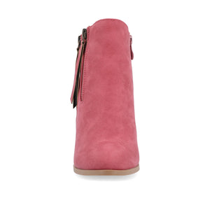 VALLY ZIP-UP WESTERN BOOTIES IN WIDE - Wine