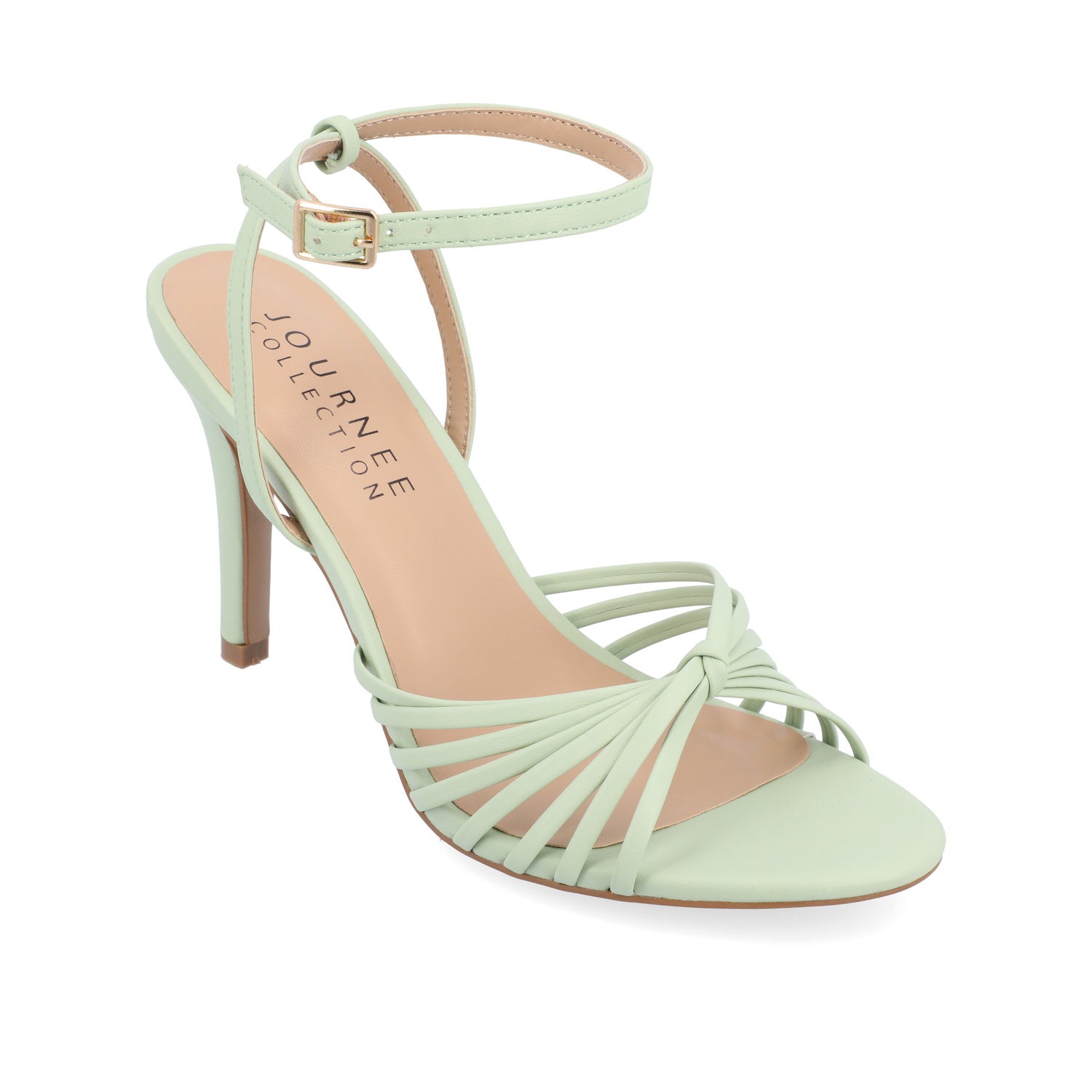 VANITA STILETTO HEELS IN VEGAN LEATHER - Sage