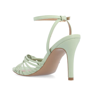 VANITA STILETTO HEELS IN VEGAN LEATHER - Sage
