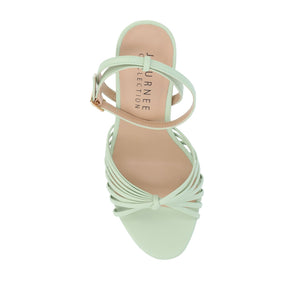 VANITA STILETTO HEELS IN VEGAN LEATHER - Sage