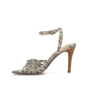 VANITA STILETTO HEELS IN VEGAN LEATHER - Snake