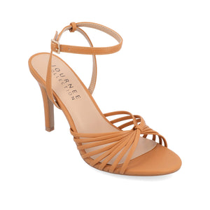 VANITA STILETTO HEELS IN VEGAN LEATHER IN WIDE - Tan