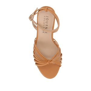 VANITA STILETTO HEELS IN VEGAN LEATHER IN WIDE - Tan