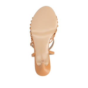 VANITA STILETTO HEELS IN VEGAN LEATHER IN WIDE - Tan