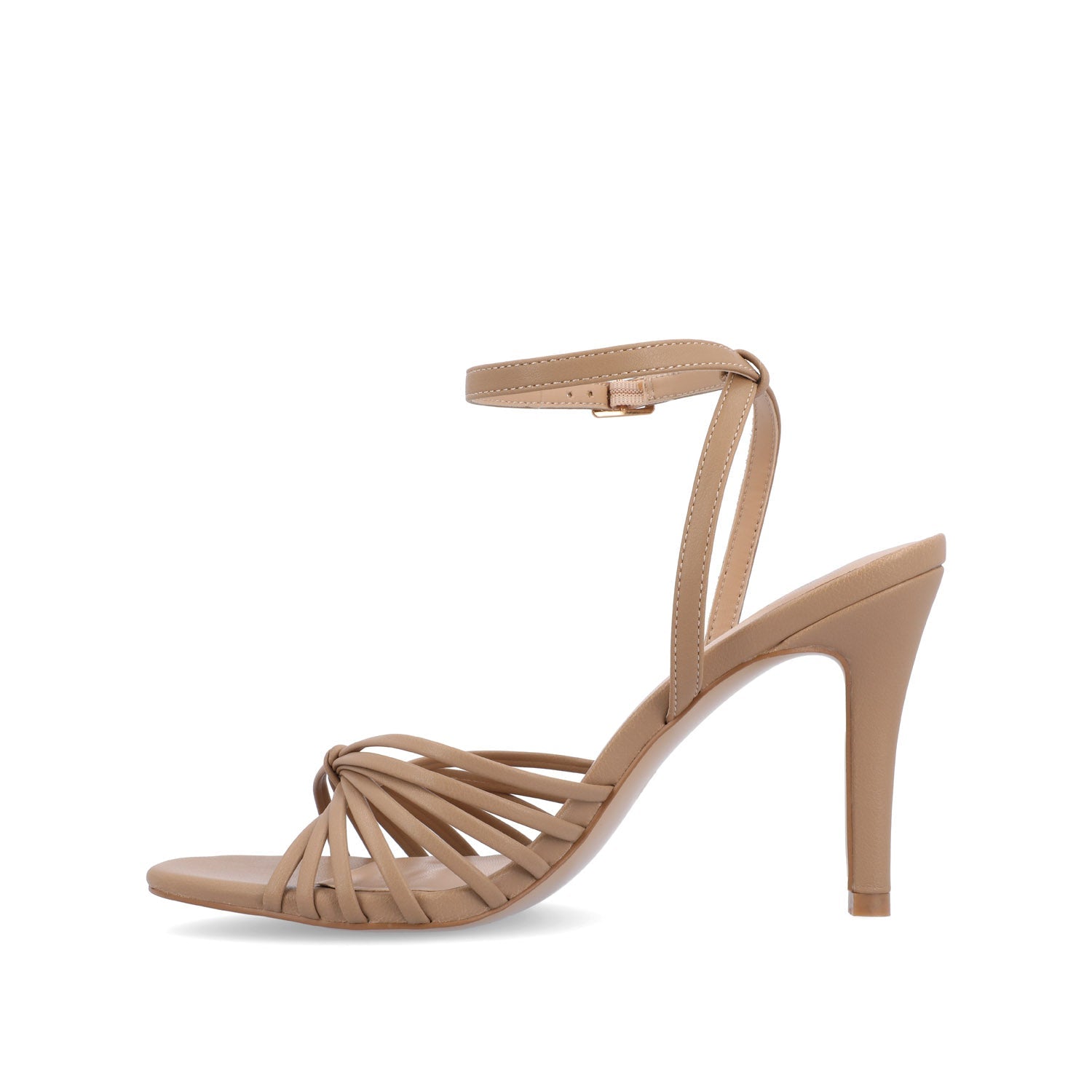 VANITA STILETTO HEELS IN VEGAN LEATHER - Taupe
