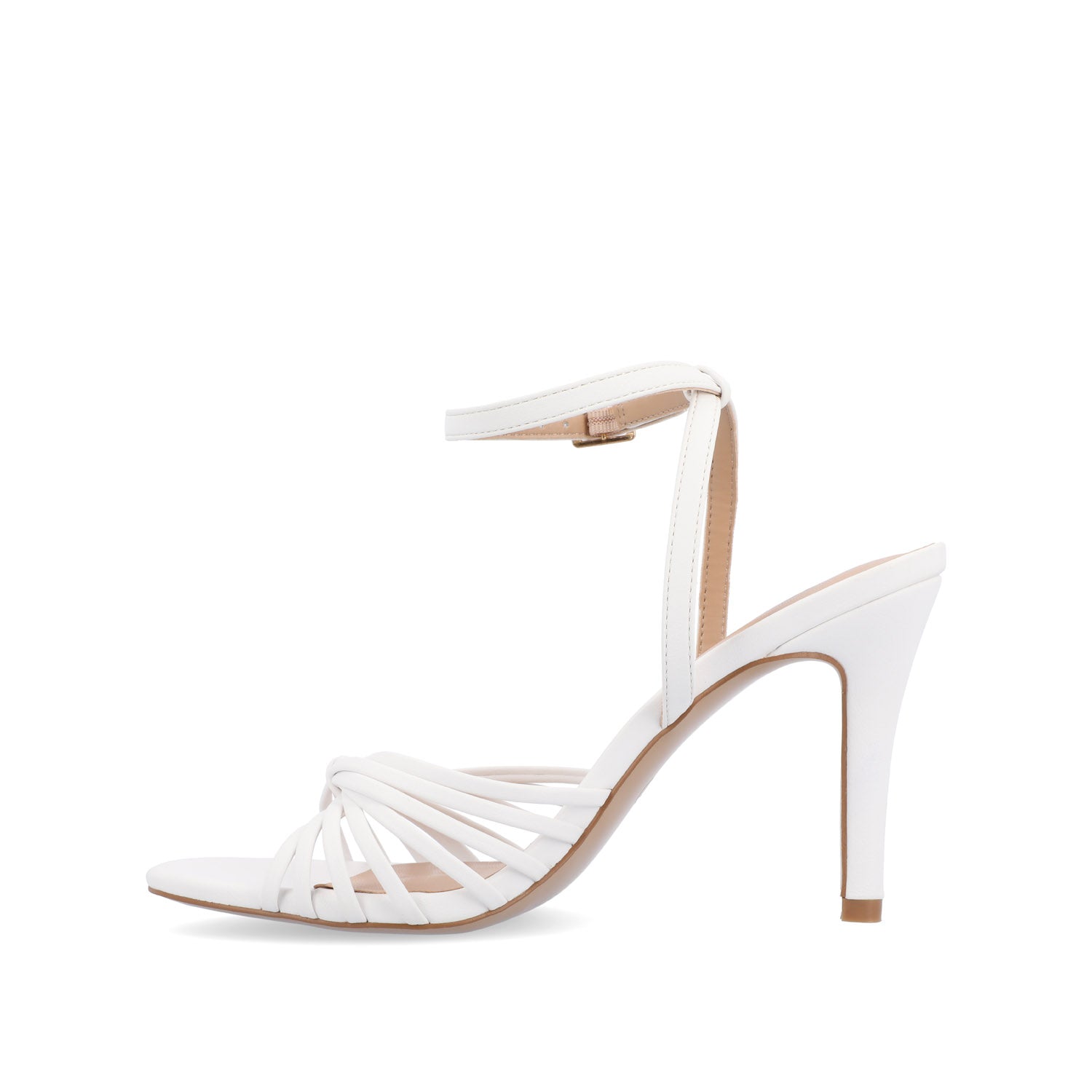 VANITA STILETTO HEELS IN VEGAN LEATHER - White