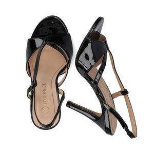 VARRA DRESS SANDALS - Black Patent