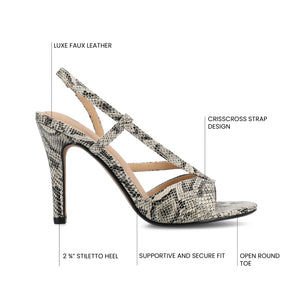 VARRA DRESS SANDALS - Snake