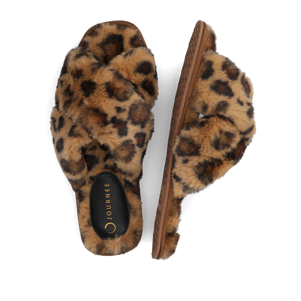 VEEDIA SLIPPERS IN FAUX FUR