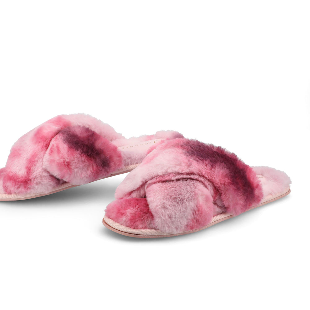 VEEDIA SLIPPERS IN FAUX FUR