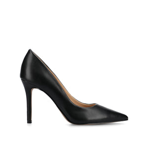 VENUS STILETTO DRESS PUMPS - Black PU