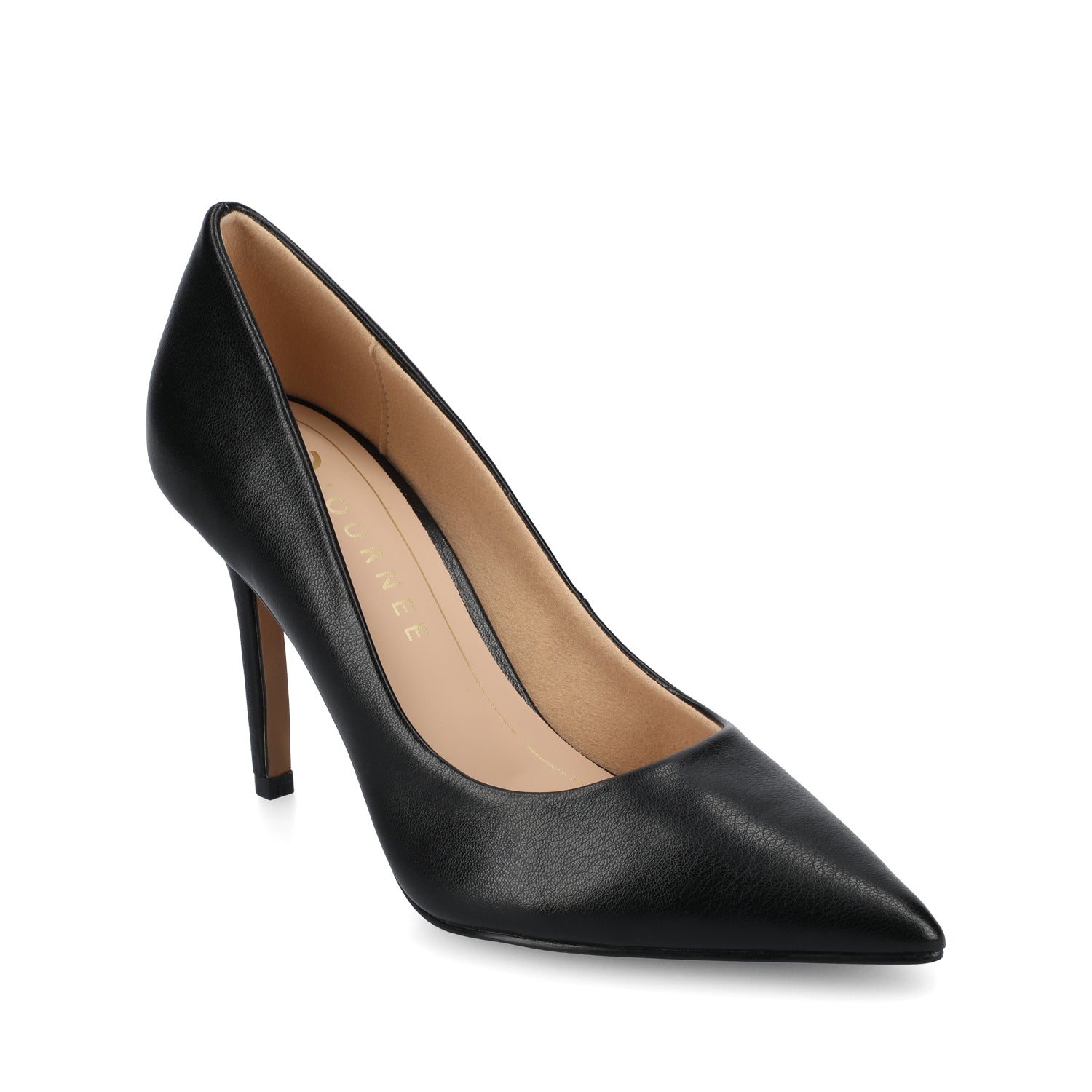 VENUS STILETTO DRESS PUMPS - Black PU