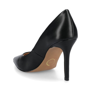 VENUS STILETTO DRESS PUMPS - Black PU