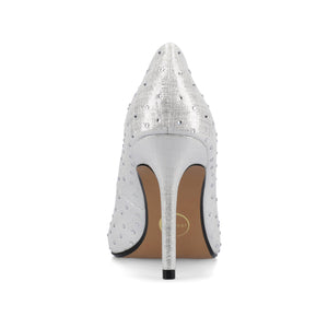 VENUS STATEMENT STILETTO DRESS PUMPS - Silver