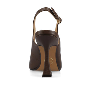 VERENA SLING BACK PUMPS - Chocolate