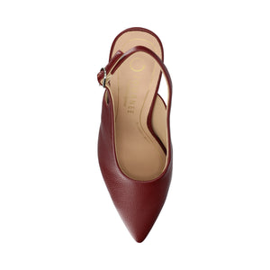 VERENA SLING BACK PUMPS - Oxblood