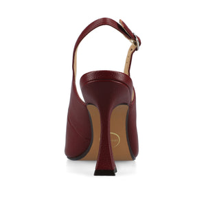 VERENA SLING BACK PUMPS - Oxblood