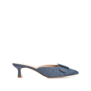 VIANNA KITTEN HEEL MULES IN WIDE - Blue
