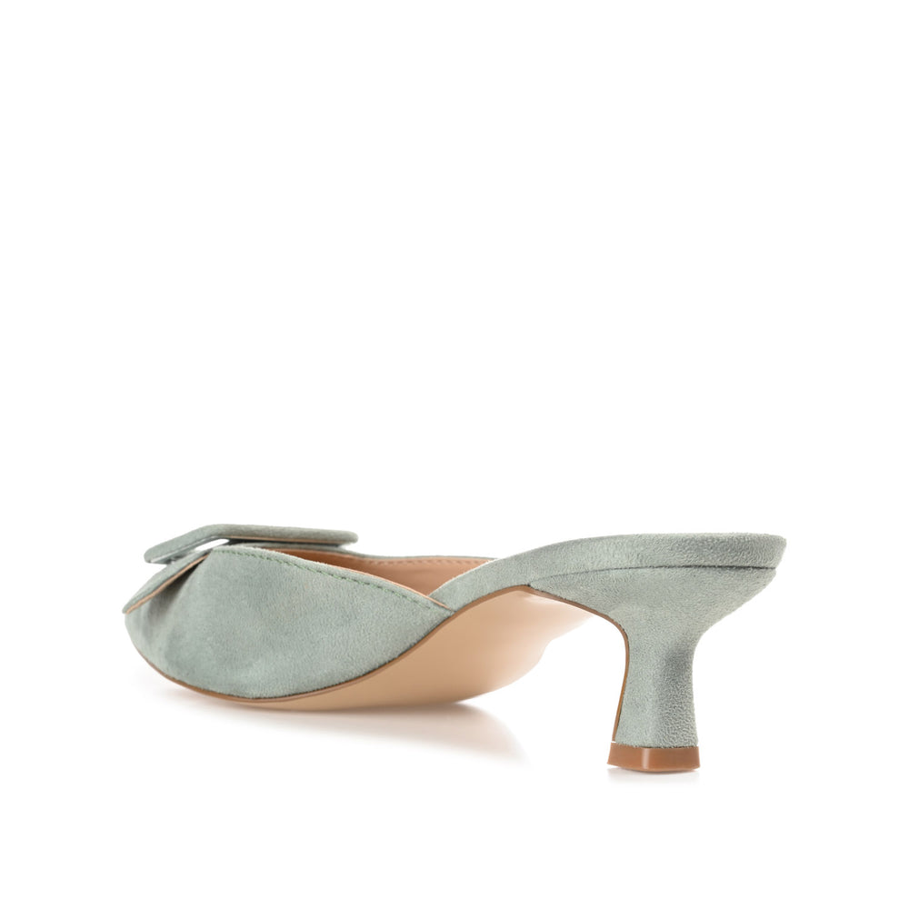 VIANNA KITTEN HEEL MULES IN WIDE