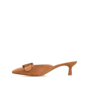 VIANNA KITTEN HEEL MULES IN WIDE - Tan