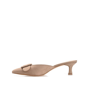 VIANNA KITTEN HEEL MULES IN WIDE - Taupe