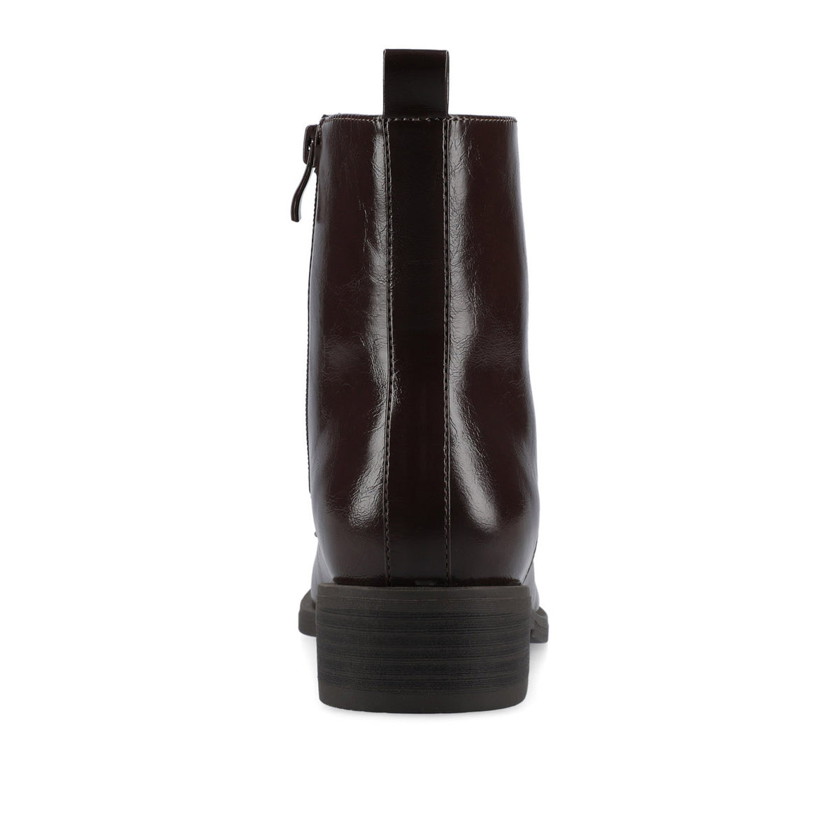 VIENNA COMBAT BOOTIES IN WIDE - Crinkle/Chocolate