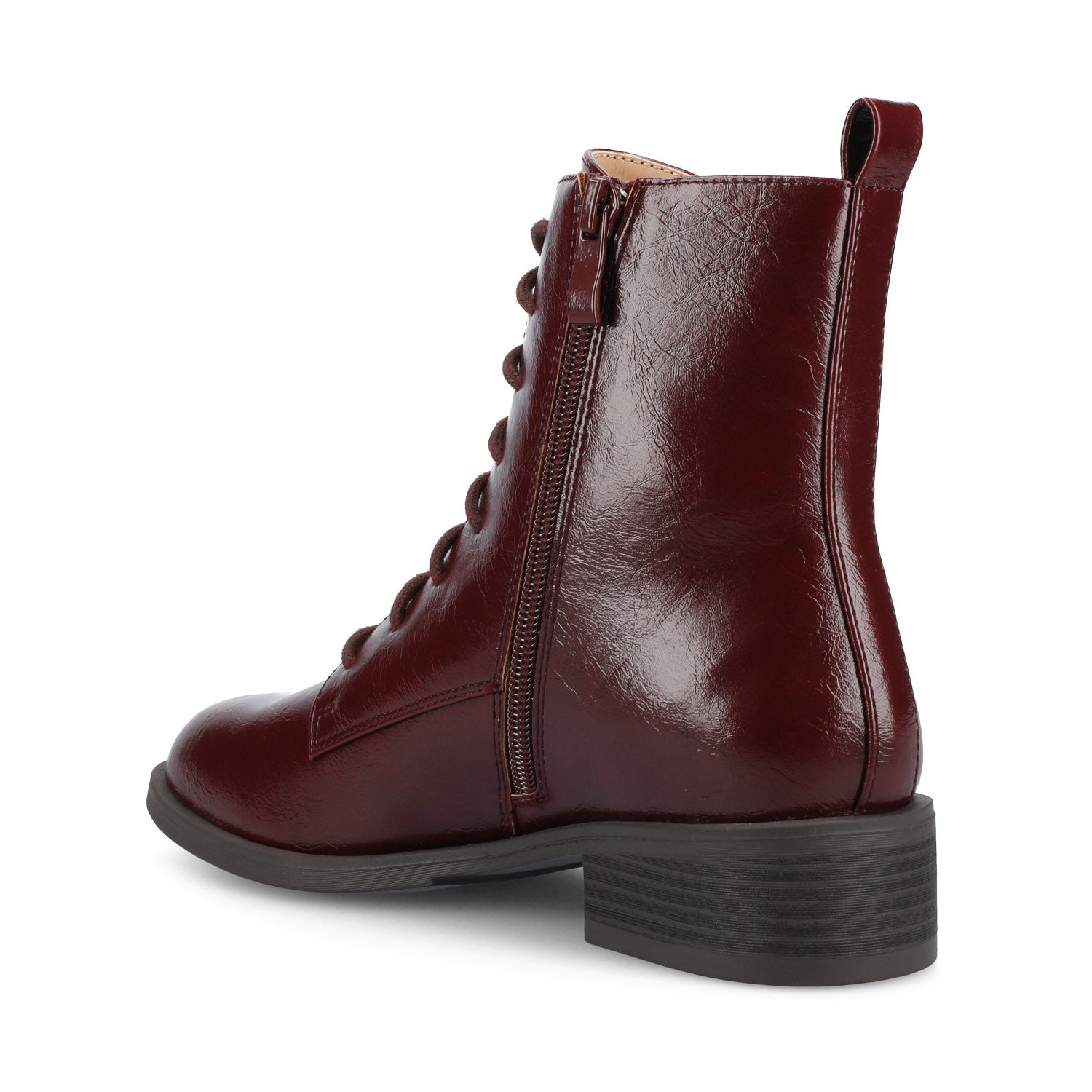 VIENNA COMBAT BOOTIES - Oxblood